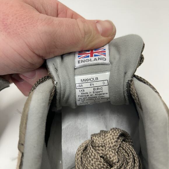 New Balance 991 Made In England “Olive Brown Tan” M991OLB main image 5